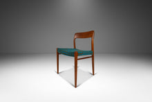 Load image into Gallery viewer, Set of Six (6) Moller Model #75 Dining Chairs in Teak & Geometric Mohair Fabric by Niels Møller for J.L. Møllers Møbelfabrik, Denmark, 1960s-ABT Modern