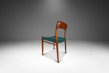 Load image into Gallery viewer, Set of Six (6) Moller Model #75 Dining Chairs in Teak & Geometric Mohair Fabric by Niels Møller for J.L. Møllers Møbelfabrik, Denmark, 1960s-ABT Modern