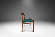 Load image into Gallery viewer, Set of Six (6) Moller Model #75 Dining Chairs in Teak & Geometric Mohair Fabric by Niels Møller for J.L. Møllers Møbelfabrik, Denmark, 1960s-ABT Modern