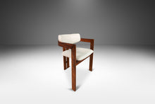 Load image into Gallery viewer, Set of Six (6) "Pamplona" Arm Dining Chairs in Rosewood & White Bouclé After Augusto Savini, c. 1970's-ABT Modern