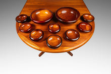 Load image into Gallery viewer, Set of Ten (10) Danish Organic Modern Minimalist Hand-Turned Serving Bowls in Solid Cherry Wood, USA, c. 1960's-ABT Modern