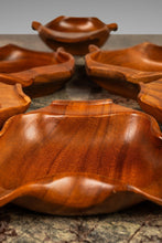 Load image into Gallery viewer, Set of Ten ( 10 ) Mid-Century Organic Modern Serving Bowls Carved from Solid Walnut, USA, c. 1960's-ABT Modern
