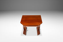 Load image into Gallery viewer, Set of Three ( 3 ) Danish Mid-Century Modern Nesting Tables in Teak by Kai Kristiansen for Vildbjerg Møbelfabrik, Denmark, c. 1960s-ABT Modern