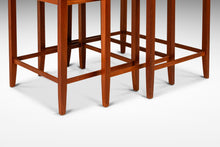Load image into Gallery viewer, Set of Three (3) Danish Mid-Century Modern Nesting Tables in Teak w/ Tile Inlay by Poul H. Poulsen for Gangsø Møbler, Denmark, c. 1970's-ABT Modern