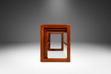 Load image into Gallery viewer, Set of Three (3) Danish Modern Nesting Tables in Teak by Arne Hovmand-Olsen for Mogens Kold, Denmark, c. 1960's-ABT Modern