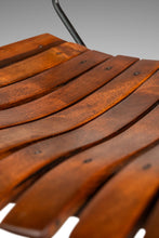 Load image into Gallery viewer, Set of Three ( 3 ) MCM Wrought Iron Bar Stools in Maple & Raffia Rope for by Arthur Umanoff for Raymor, USA, c. 1960s-ABT Modern