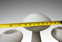 Load image into Gallery viewer, Set of Three (3) Mid-Century Italian Modern Table Lamps in Frosted Glass by Lisa Johansson Pape, Italy, c. 1970s-ABT Modern