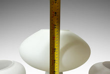 Load image into Gallery viewer, Set of Three (3) Mid-Century Italian Modern Table Lamps in Frosted Glass by Lisa Johansson Pape, Italy, c. 1970s-ABT Modern