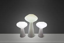 Load image into Gallery viewer, Set of Three (3) Mid-Century Italian Modern Table Lamps in Frosted Glass by Lisa Johansson Pape, Italy, c. 1970s-ABT Modern