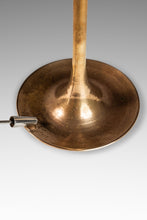 Load image into Gallery viewer, Set of Three ( 3 ) Mid-Century Modern Bauhaus Graduated Brass Tulip-Shaped Candlestick Holders, USA, c. 1960s-ABT Modern