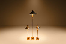 Load image into Gallery viewer, Set of Three ( 3 ) Post Modern Memphis Style Table Lamps & Matching Floor Lamp by George Kovacs for Sonneman, USA, c. 1990s-ABT Modern