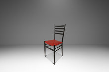 Load image into Gallery viewer, Set of Twelve (12) Mid-Century Italian Modern Bespoke Dining Chairs w/ New Vinyl Upholstery Designed After Gio Ponti, Italy, c. 1960's-ABT Modern