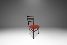 Load image into Gallery viewer, Set of Twelve (12) Mid-Century Italian Modern Bespoke Dining Chairs w/ New Vinyl Upholstery Designed After Gio Ponti, Italy, c. 1960's-ABT Modern