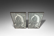 Load image into Gallery viewer, Set of Two (2) Abstract Linocut "A" Digital Print Wall Art Paintings-ABT Modern