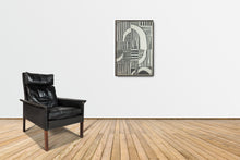 Load image into Gallery viewer, Set of Two (2) Abstract Linocut "A" Digital Print Wall Art Paintings-ABT Modern