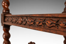 Load image into Gallery viewer, Set of Two ( 2 ) Antique 18th Century Jacobean Stuart Baroque Styled Hand-Carved Armchairs in Oak & Cane, England, c. 1890s-ABT Modern