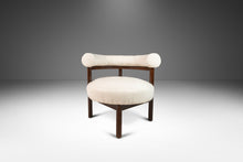 Load image into Gallery viewer, Set of Two ( 2 ) Barrel Back Lounge Chairs in Walnut & White Bouclé After Nanna Ditzel, USA, c. 1968-ABT Modern