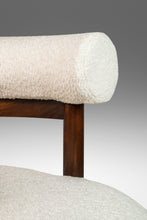 Load image into Gallery viewer, Set of Two ( 2 ) Barrel Back Lounge Chairs in Walnut & White Bouclé After Nanna Ditzel, USA, c. 1968-ABT Modern