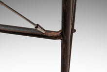 Load image into Gallery viewer, Set of Two (2) Counter Height Wrought Iron Spanish Hacienda Barstools with Hand-Worked Full Grain Leather, c. 1960s-ABT Modern