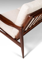 Load image into Gallery viewer, Set of Two (2) Danish Kandidaten Three-Seater Sofas in Knoll Bouclé by Ib Kofod-Larsen for Olof Person, Sweden, c. 1962-ABT Modern