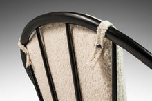 Load image into Gallery viewer, Set of Two ( 2 ) Danish Mid-Century Modern Ebonized "Hoop" / "Peacock" Chairs in Bouclé by Ib Kofod-Larsen for Selig, Denmark, c. 1960s-ABT Modern