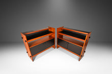 Load image into Gallery viewer, Set of Two (2) Danish Mid-Century Modern Minimalist Two Tone Dry Bars / Room Dividers in Teak, Denmark, c. 1970s-ABT Modern
