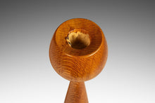 Load image into Gallery viewer, Set of Two ( 2 ) Danish Mid-Century Modern Wood-Turned Flared Tulip Candlestick Holders in Solid Ash, Denmark, c. 1960's-ABT Modern