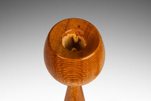 Load image into Gallery viewer, Set of Two ( 2 ) Danish Mid-Century Modern Wood-Turned Flared Tulip Candlestick Holders in Solid Ash, Denmark, c. 1960's-ABT Modern