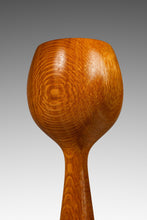 Load image into Gallery viewer, Set of Two ( 2 ) Danish Mid-Century Modern Wood-Turned Flared Tulip Candlestick Holders in Solid Ash, Denmark, c. 1960's-ABT Modern