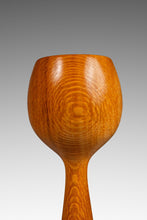 Load image into Gallery viewer, Set of Two ( 2 ) Danish Mid-Century Modern Wood-Turned Flared Tulip Candlestick Holders in Solid Ash, Denmark, c. 1960's-ABT Modern