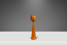 Load image into Gallery viewer, Set of Two ( 2 ) Danish Mid-Century Modern Wood-Turned Flared Tulip Candlestick Holders in Solid Ash, Denmark, c. 1960's-ABT Modern