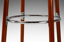 Load image into Gallery viewer, Set of Two (2) Danish Modern Barstools in Solid Teak & Leather by Hugo Frandsen for Spøttrup Mobler, Denmark, c. 1960's-ABT Modern