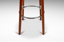 Load image into Gallery viewer, Set of Two (2) Danish Modern Barstools in Solid Teak & Leather by Hugo Frandsen for Spøttrup Mobler, Denmark, c. 1960's-ABT Modern