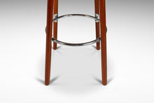 Load image into Gallery viewer, Set of Two (2) Danish Modern Barstools in Solid Teak & Leather by Hugo Frandsen for Spøttrup Mobler, Denmark, c. 1960's-ABT Modern