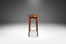 Load image into Gallery viewer, Set of Two (2) Danish Modern Barstools in Solid Teak & Leather by Hugo Frandsen for Spøttrup Mobler, Denmark, c. 1960's-ABT Modern