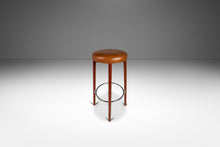 Load image into Gallery viewer, Set of Two (2) Danish Modern Barstools in Solid Teak & Leather by Hugo Frandsen for Spøttrup Mobler, Denmark, c. 1960's-ABT Modern