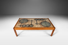 Load image into Gallery viewer, Set of Two (2) Danish Modern Coffee & Console Tables in Teak w/ Tile Inlay by Poul H. Poulsen for Gangsø Møbler, Denmark, c. 1970's-ABT Modern