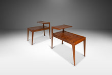 Load image into Gallery viewer, Set of Two (2) Danish Modern Two-Tier Side Tables in Teak by Kurt Østervig for Jason Møbler, Denmark, c. 1960's-ABT Modern