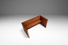 Load image into Gallery viewer, Set of Two ( 2 ) Handmade Minimalist Custom-made Studio / Gallery Benches in Walnut, USA, c. 1980s-ABT Modern