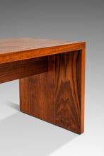 Load image into Gallery viewer, Set of Two ( 2 ) Handmade Minimalist Custom-made Studio / Gallery Benches in Walnut, USA, c. 1980s-ABT Modern