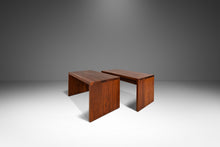 Load image into Gallery viewer, Set of Two ( 2 ) Handmade Minimalist Custom-made Studio / Gallery Benches in Walnut, USA, c. 1980s-ABT Modern