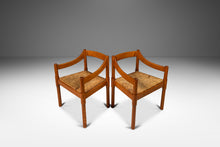 Load image into Gallery viewer, Set of Two (2) Italian Modern "Carimate" Model 892 Chairs in Beech & Thrush Seats by Vico Magistretti for Cassina, Italy, c. 1960's-ABT Modern