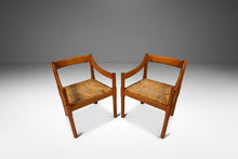 Load image into Gallery viewer, Set of Two (2) Italian Modern "Carimate" Model 892 Chairs in Beech & Thrush Seats by Vico Magistretti for Cassina, Italy, c. 1960's-ABT Modern
