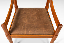 Load image into Gallery viewer, Set of Two (2) Italian Modern Model 892 "Carimate" Chairs in Beech & Leather by Vico Magistretti for Cassina, Italy, c. 1960's-ABT Modern