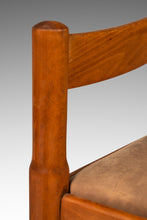 Load image into Gallery viewer, Set of Two (2) Italian Modern Model 892 "Carimate" Chairs in Beech & Leather by Vico Magistretti for Cassina, Italy, c. 1960's-ABT Modern