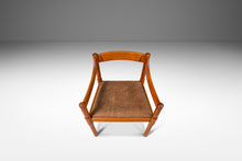 Load image into Gallery viewer, Set of Two (2) Italian Modern Model 892 "Carimate" Chairs in Beech & Leather by Vico Magistretti for Cassina, Italy, c. 1960's-ABT Modern