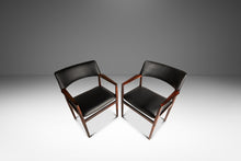 Load image into Gallery viewer, Set of Two (2) MCM Danish Modern Armchairs in Rosewood & Leather by Erik Wørts for Soro Stolefabrik, Denmark, c. 1960's-ABT Modern