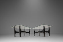 Load image into Gallery viewer, Set of Two (2) MCM Sculptural Biomorphic Side Tables / End Tables After Adrian Pearsall for Craft Associates in Ebony, USA, c. 1960s-ABT Modern