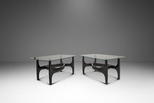 Load image into Gallery viewer, Set of Two (2) MCM Sculptural Biomorphic Side Tables / End Tables After Adrian Pearsall for Craft Associates in Ebony, USA, c. 1960s-ABT Modern