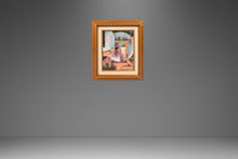 Load image into Gallery viewer, Set of Two (2) Matching Framed / Signed Mid-Century Modern Geometric Abstraction Oil on Canvas Paintings by Fred Blassingham, USA, c. 1980s-ABT Modern